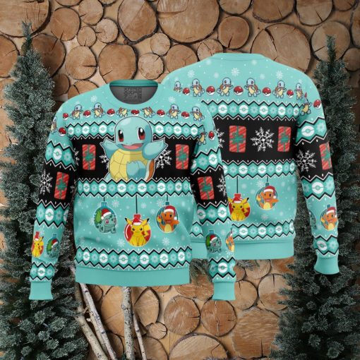 Squirtle I Choose You Pokemon Ugly Christmas Sweater