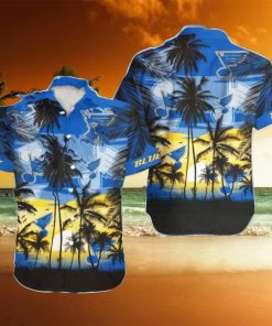 St Louis Blues NHL Hawaii Coconut And Logo Full Printed Hawaiian Shirt