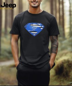 St Louis Blues Superman logo shirt