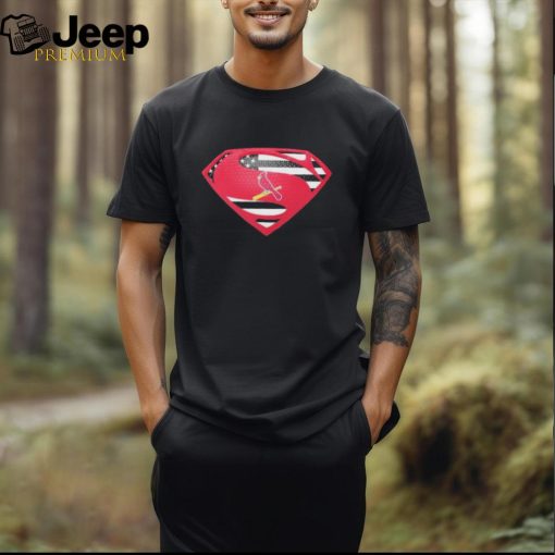 St Louis Cardinals Superman logo shirt