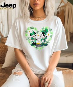 St Patricks Day Disney Minnie Mickey Lucky Heart shirt