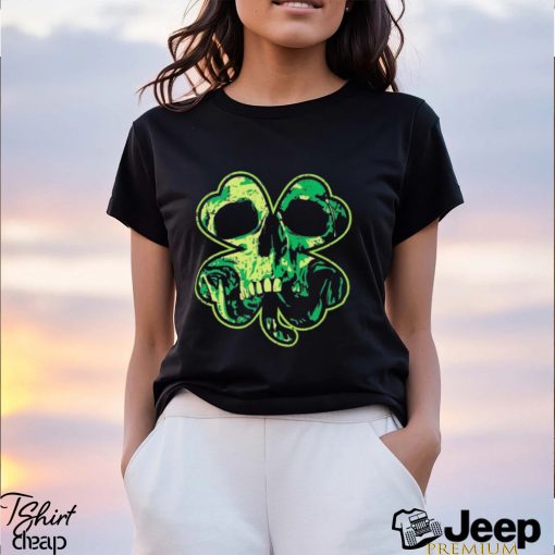 St Patricks Day Shamrock Clover Skull Cool Irish Shirt