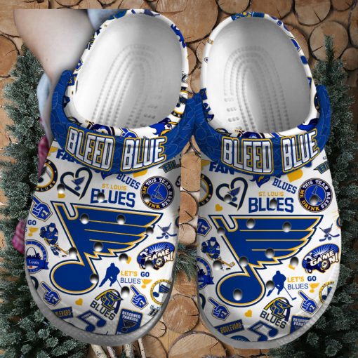 St. Louis Blues NHL Sport Crocs Crocband Clogs Shoes Comfortable For Men Women and Kids – Footwearelite Exclusive