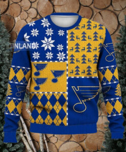 St. Louis Blues Ugly Sweater Christmas