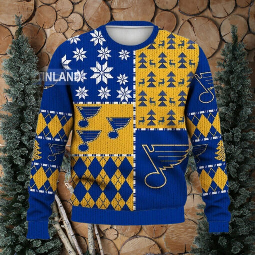 St. Louis Blues Ugly Sweater Christmas