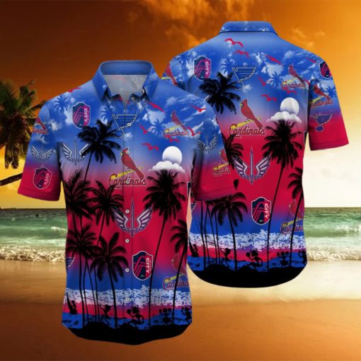 St.Louis Sports Palm Tree Hawaiian Shirt