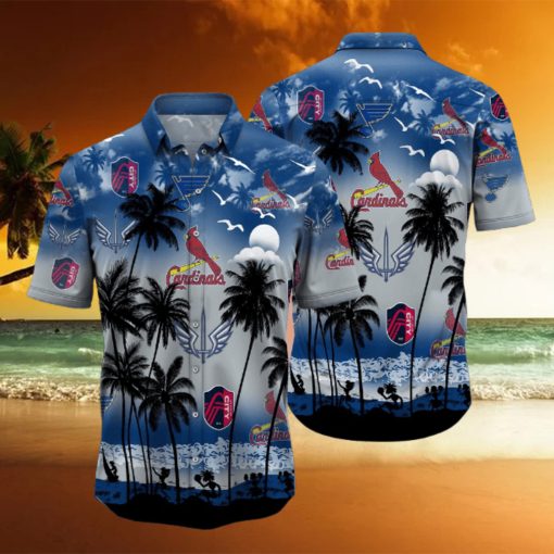 St.louis Sports Palm Tree Summer Hawaiian Shirt