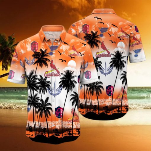 St.louis Sports Palm Tree Trending Hawaiian Shirt