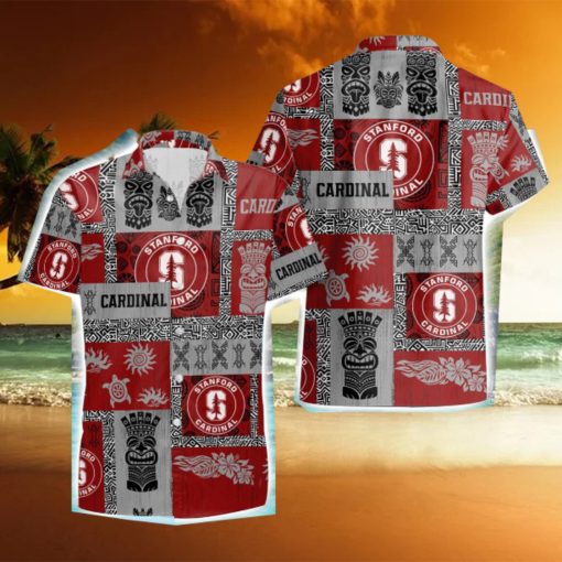 Stanford Cardinal Tiki Vintage Patterns Hawaiian Shirt Summer Gift