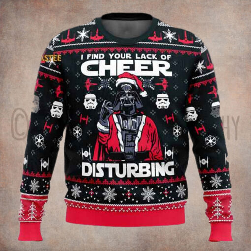 Star Wars I Find Your Lack Of Cheer Disturbing Ugly Christmas Sweater