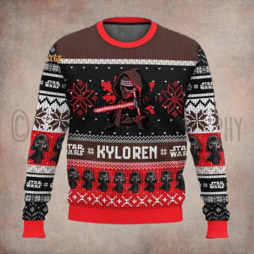 Star Wars Kylo Ren Christmas Holiday Ugly Sweater