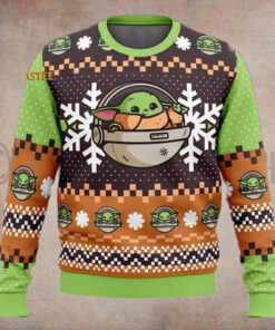 Star Wars New Baby Yoda Christmas Holiday Ugly Sweater