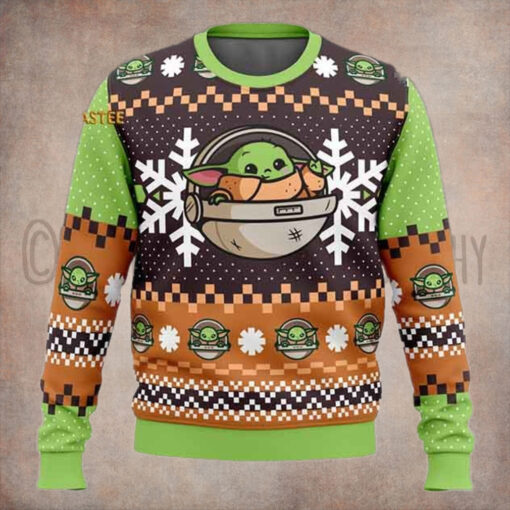 Star Wars New Baby Yoda Christmas Holiday Ugly Sweater