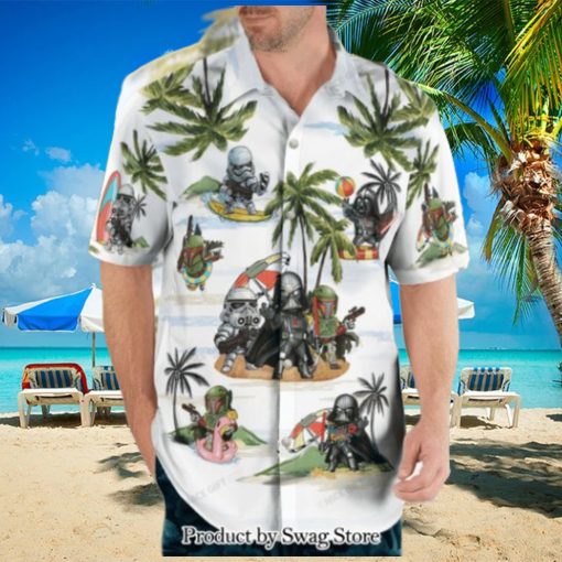 Star Wars Pattern 3D Hawaiian Shirt