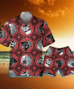 Star Wars Red Stained Glass Empire Hawaiian Shirt