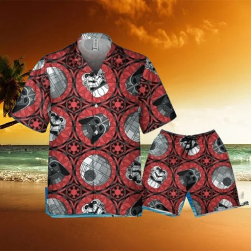 Star Wars Red Stained Glass Empire Hawaiian Shirt