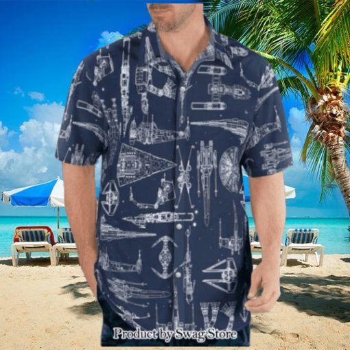 Star Wars Space Ships Unique 3D Hawaiian Shirt