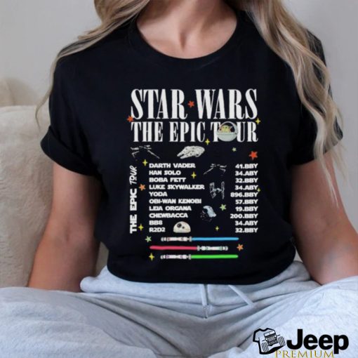 Star Wars The Epic Tour Two Side logo shirt