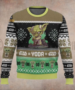 Star Wars Yoda Christmas Holiday Ugly Sweater