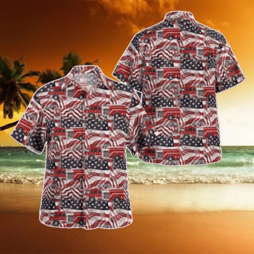 Statesville, North Carolina, Cool Springs Fire Department, 4th Of July Hawaiian Shirt Special Edition Aloha Shirt