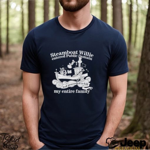 Steamboat Willie Entered Public Domain T Shirt
