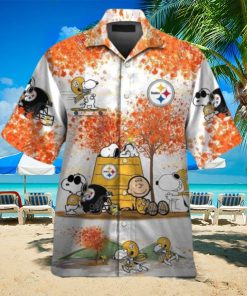 Steelers Snoopy Autumn Theme Hawaiian Shirt