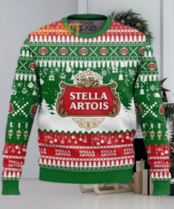 Stella Artois Beer Ugly Christmas Sweater – Fun Holiday Beer Sweater from the UK