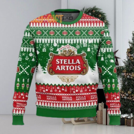 Stella Artois Beer Ugly Christmas Sweater – Fun Holiday Beer Sweater from the UK