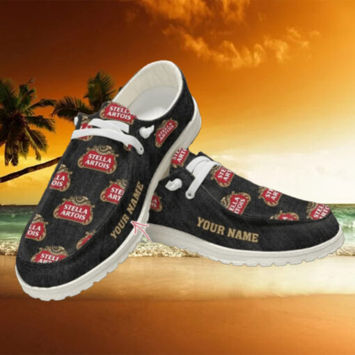 Stella Artois Custom Name Hey Dude Shoes