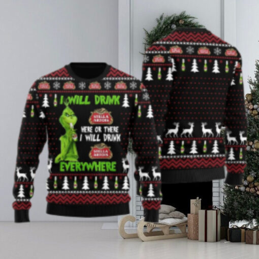 Stella Artois Will Drink Everywhere Ugly Sweater