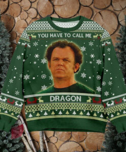 Step Brothers Christmas Ugly Sweater Dale Doback You Have To Call Me Dragon Vintage Movie Quote