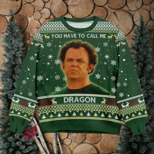 Step Brothers Christmas Ugly Sweater Dale Doback You Have To Call Me Dragon Vintage Movie Quote