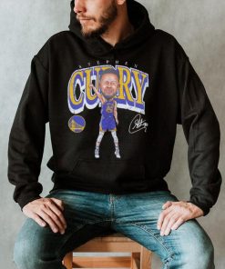 Steph Curry professional basketball player for the Golden State Warriors signature cartoon shirt