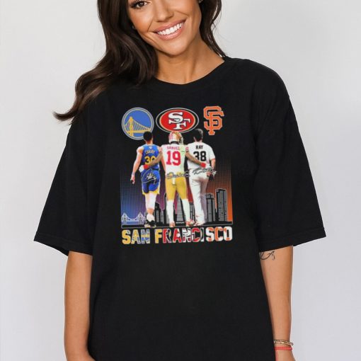 Stephen Curry Deebo Samuel And Ray San Francisco Sports Teams Signatures Shirt