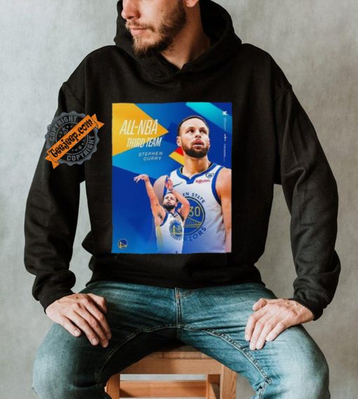 Stephen curry of golden state warriors has been selected to the 2023 2024 all nba third team shirt