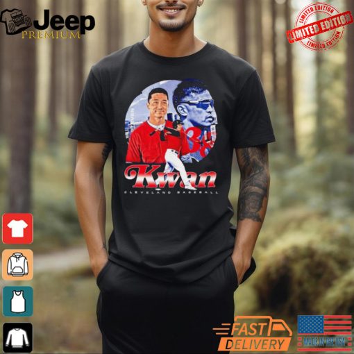 Steven Kwan 38 Cleveland Guardians Baseball Retro Shirt