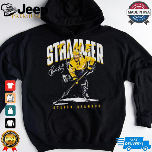 Steven Stamkos Nashville Predators NHL hockey stammer time signature vintage shirt