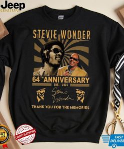 Stevie Wonder 64th Anniversary 1961 2025 Thank You For The Memoreis T Shirt