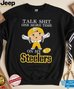 Stewie talk shit one more time on my Pittsburgh Steelers shirt