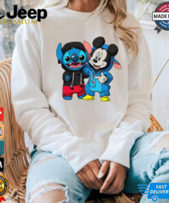 Stitch And Mickey Mouse Friendship T Shirt