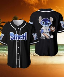 Stitch Baseball Player Disney Cartoon Baseball Jersey Shirt