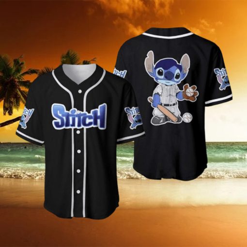 Stitch Baseball Player Disney Cartoon Baseball Jersey Shirt