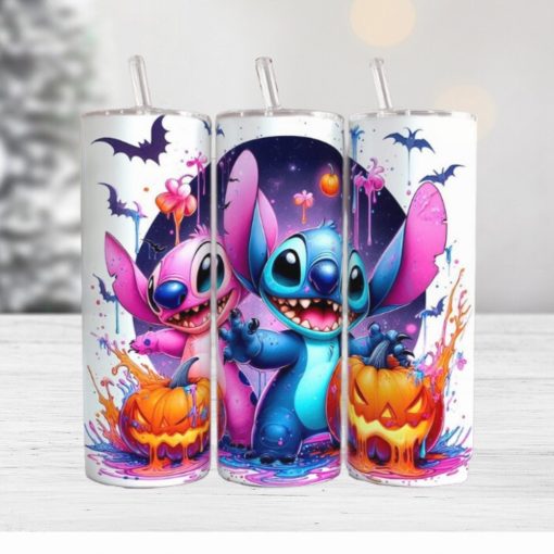 Stitch Lilo Halloween Tumbler Wrap, 20oz Skinny Tumbler