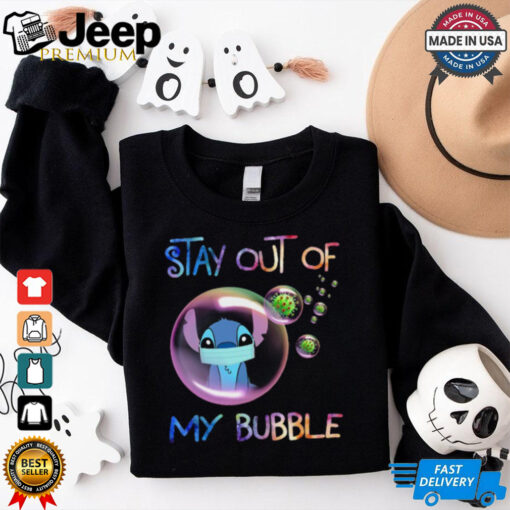 Stitch Mask & Virus T Shirt – Stay Out of My Bubble