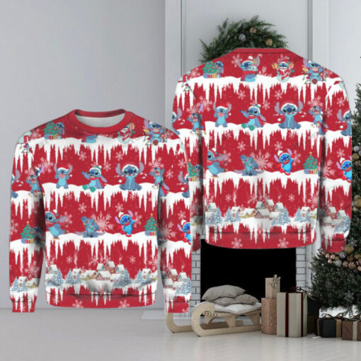 Stitch Snow Christmas Ugly Sweater