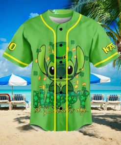 Stitch St. Patrick’s Day Lucky To Me Me Custom Baseball Jersey