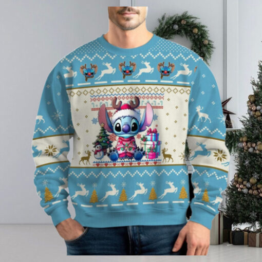 Stitch Ugly Christmas Sweater, Lilo And Stitch Xmas Sweater