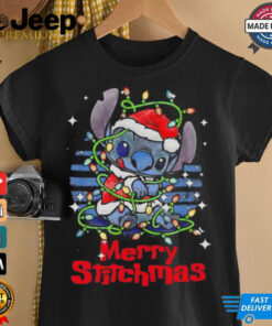 Stitch Xmas lights Merry Stitchmas Christmas shirt