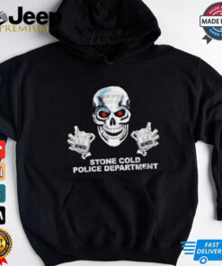 Stone Cold Police Department shirt featuring a bold graphic combining the iconic 
