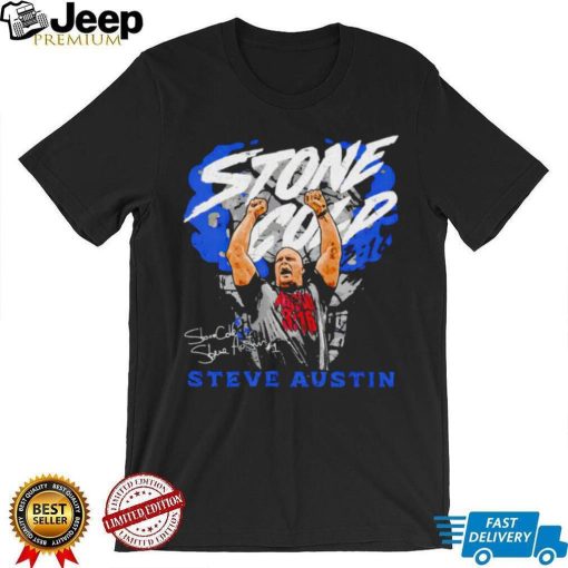 Stone Cold professional wrestler Steve Austin pose signature shirt
